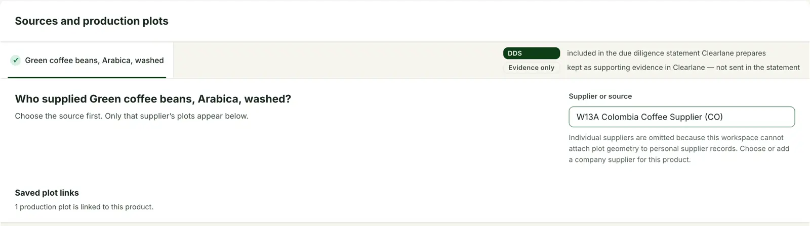 Clearlane — Add suppliers and their plots